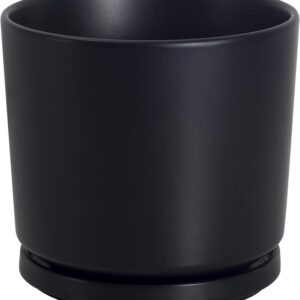 Ceramic Plant Pot 15cm (Matte Black)
