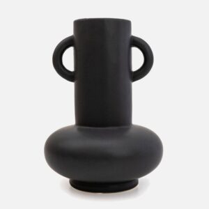 Ceramic Vase 25cm (Matte Black)