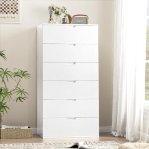 Chest of Drawers 6-Drawer (White)