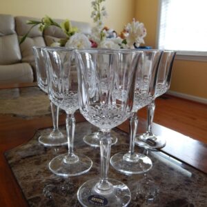 Crystal Wine Glasses Set of 6