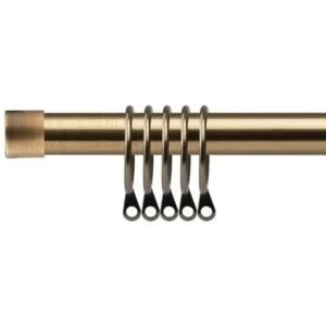 Curtain Pole 120-210cm Extendable (Brass)