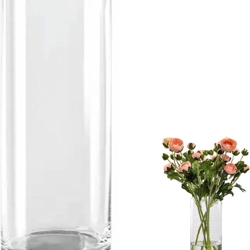 Glass Cylinder Vase 30cm
