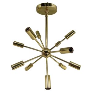 Modern Sputnik Chandelier 12-Light (Brass)