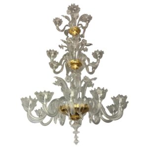 Murano Glass Chandelier 8-Light