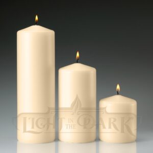 Pillar Candle Set of 3 (Ivory)