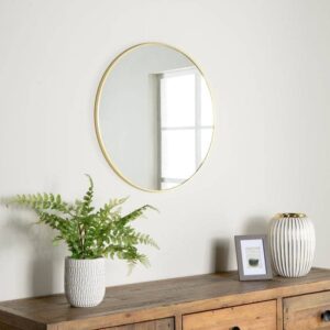 Round Wall Mirror 60cm (Gold Frame)